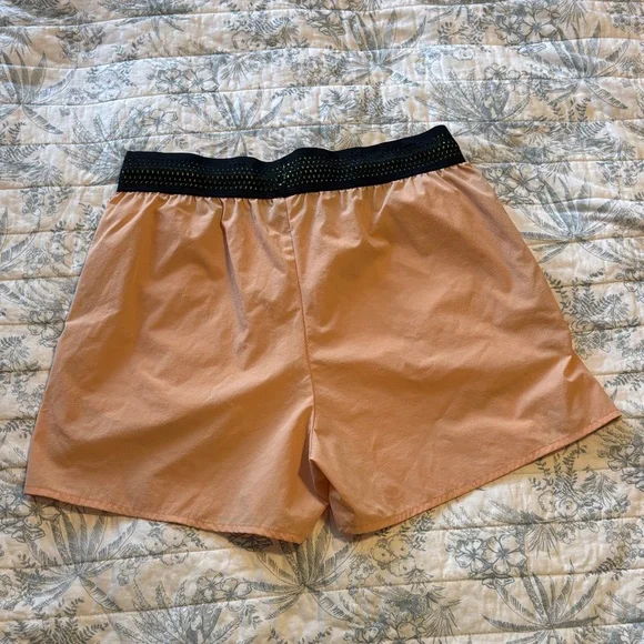 Aha Active Mens SZ M Black 3" Inseam Stay Cool ZipPocketed Movement Short Peach - Picture 6 of 7